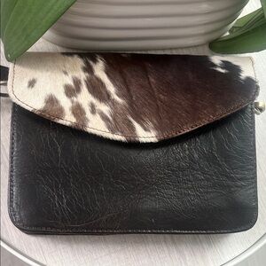 Stylish Black and Brown Crossbody Bag